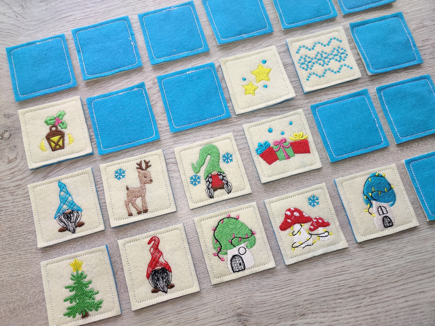 Memory Game Christmas Gnomes