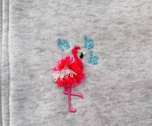 Mini Fringed Singing Flamingo