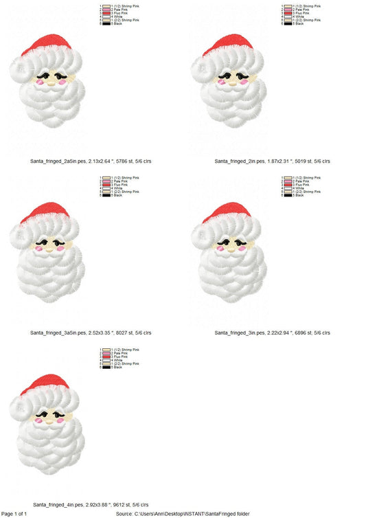 Mini Fringed Christmas Santa