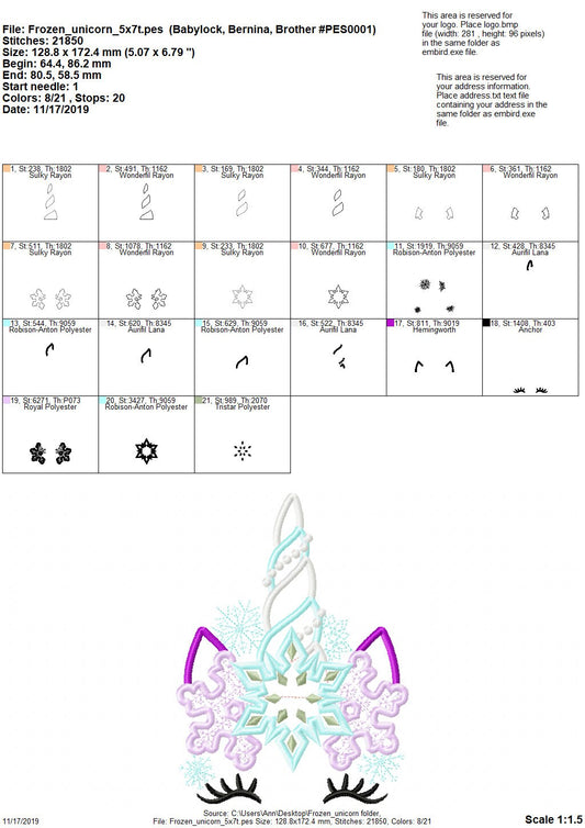 Frozen Unicorn Snowflake Crown