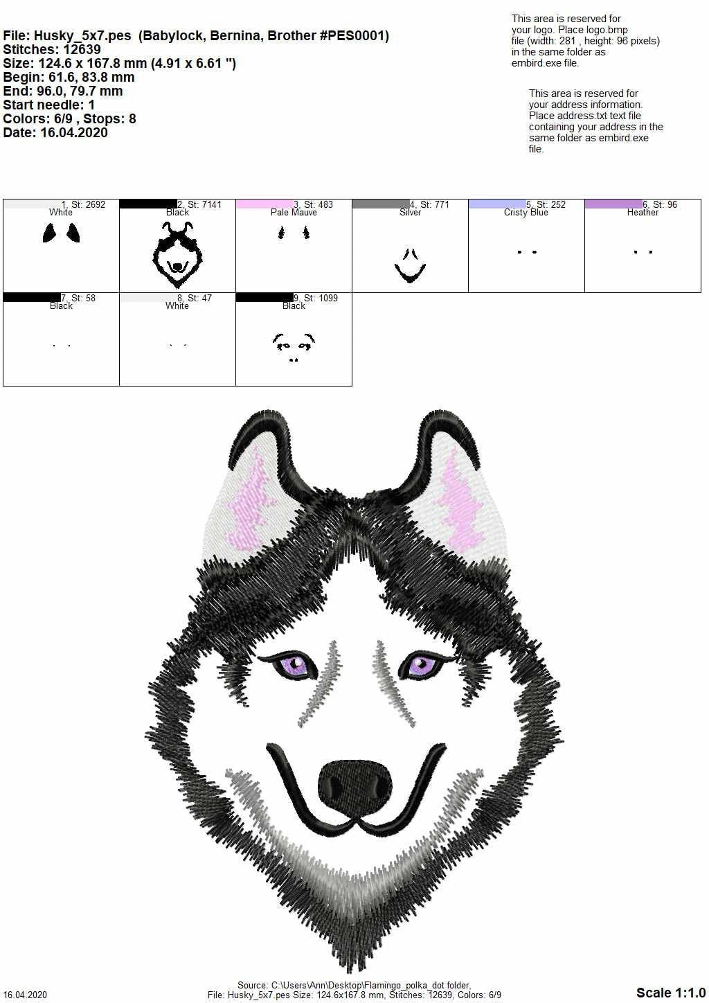 Husky Dog Puppy Face