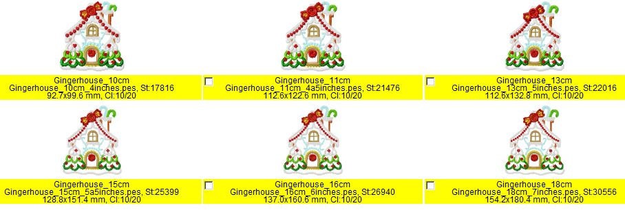 Little Christmas Gingerbread House Applique
