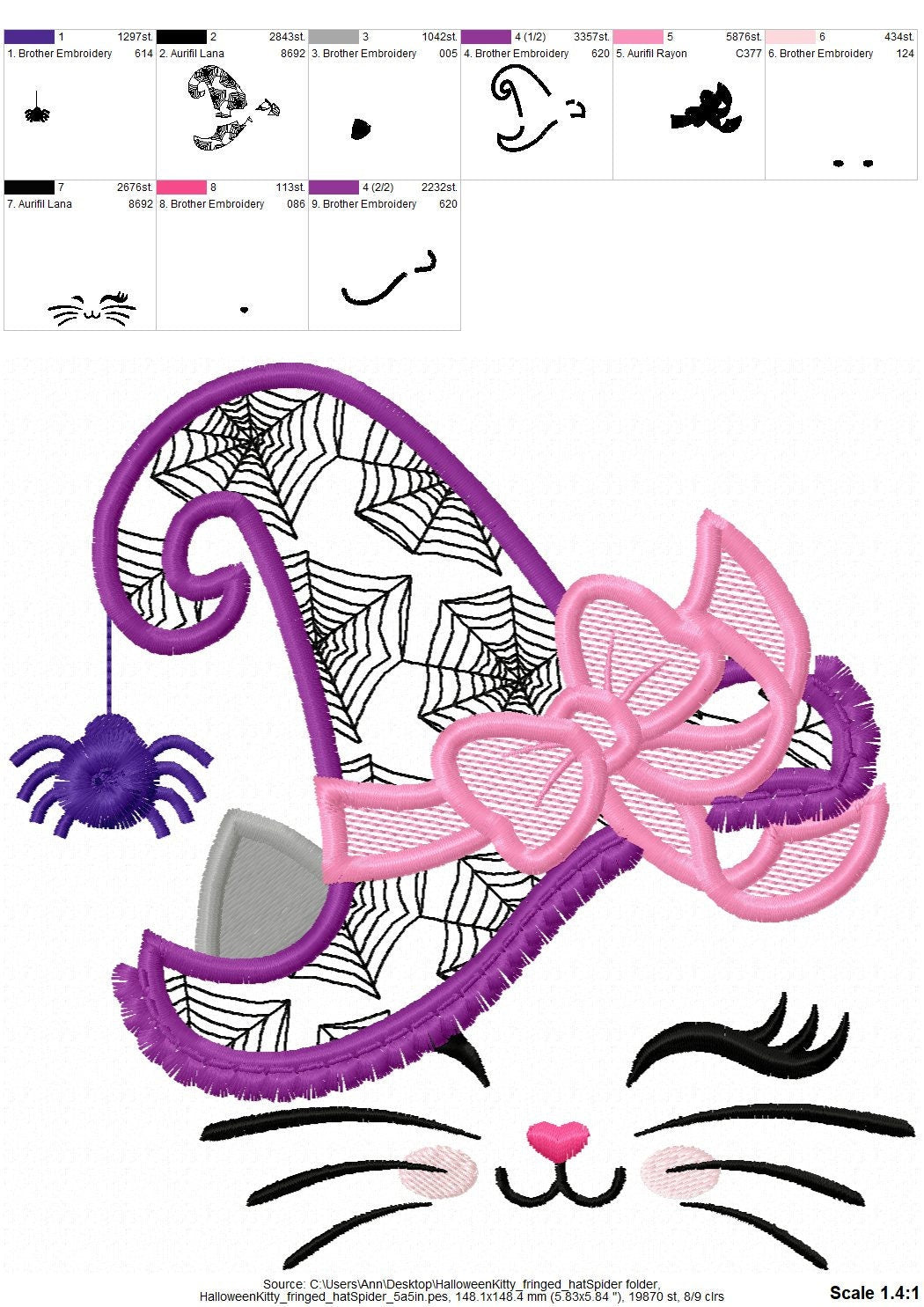 Pretty Eyes Witch Hat Halloween Kitty