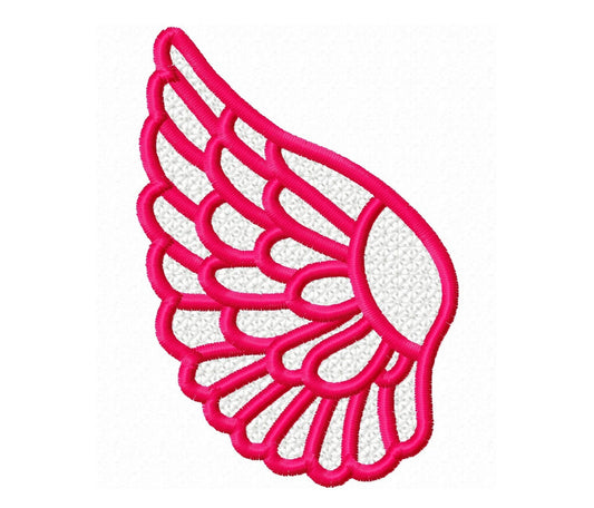 FSL Free standing lace mini small angel fairy wings machine embroidery
