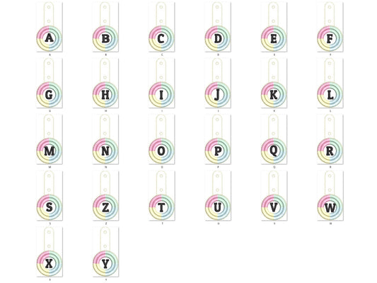 Boho Fringed Keychain with Monogram