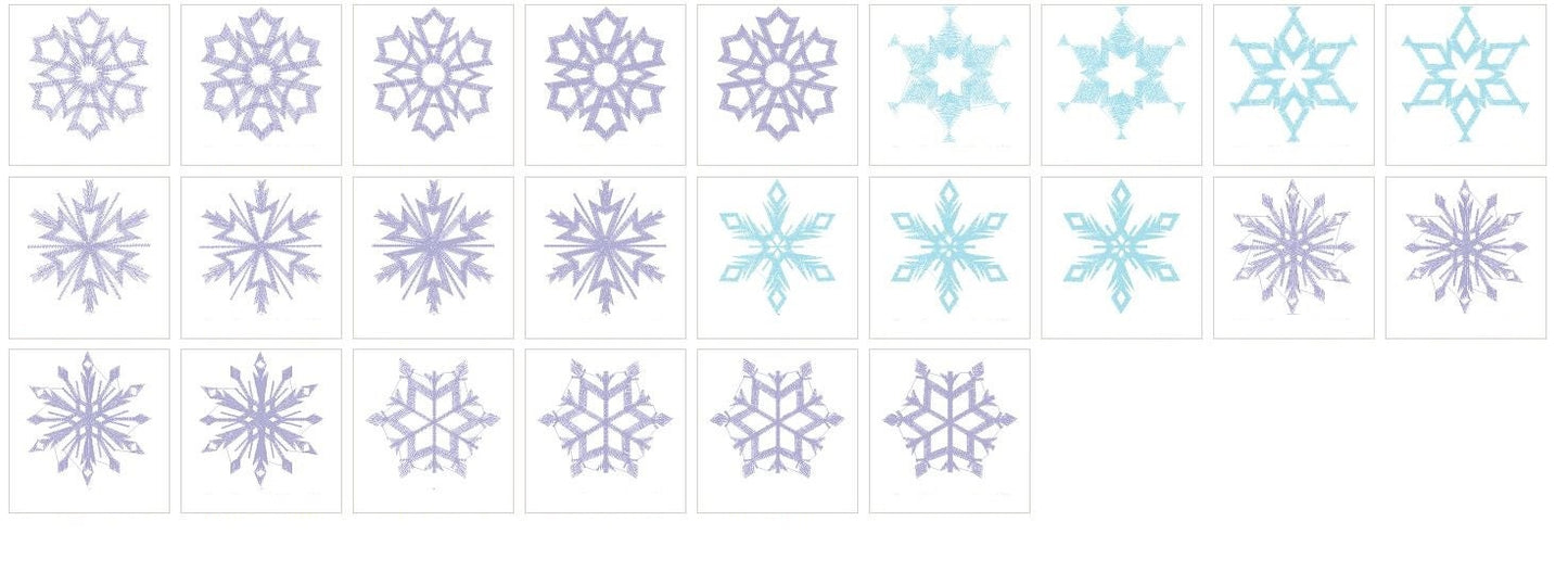 Snowflake Assorted Sizes Set of 6