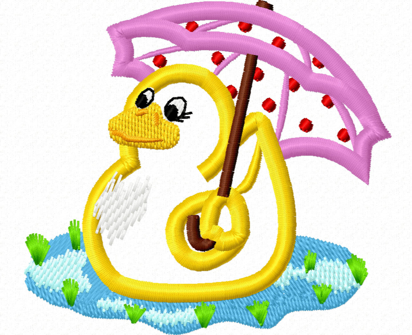 Rainy Day Bath Duck with Umbrella