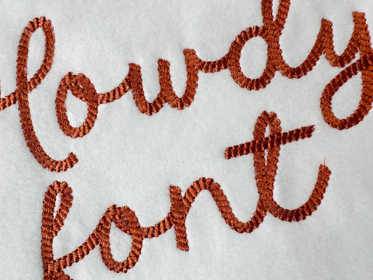 Cowboy Rope Stitch Handwritten Font