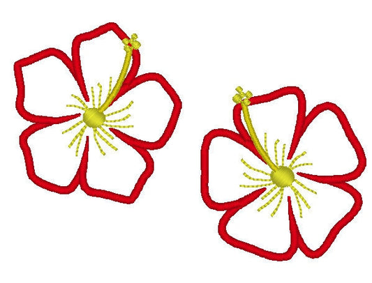 Hibiscus Flower Applique