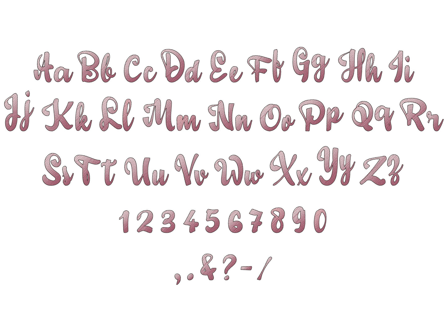 Iridescent 2-Color Ombre Fradient Handwritten Script Font