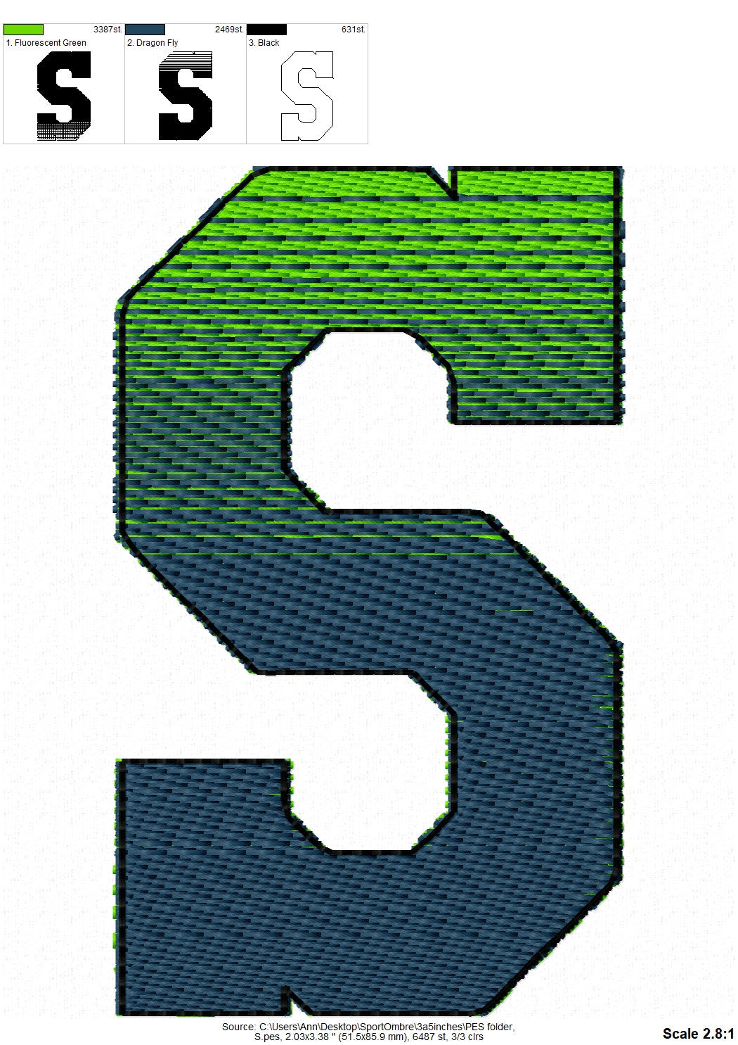 Iridescent Ombre Gradient Font