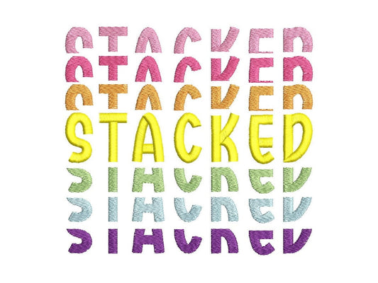 Awesome Stacked Font