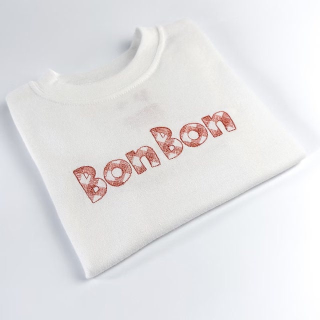 Buffalo Plaid Patterned Light Stitch Block Font