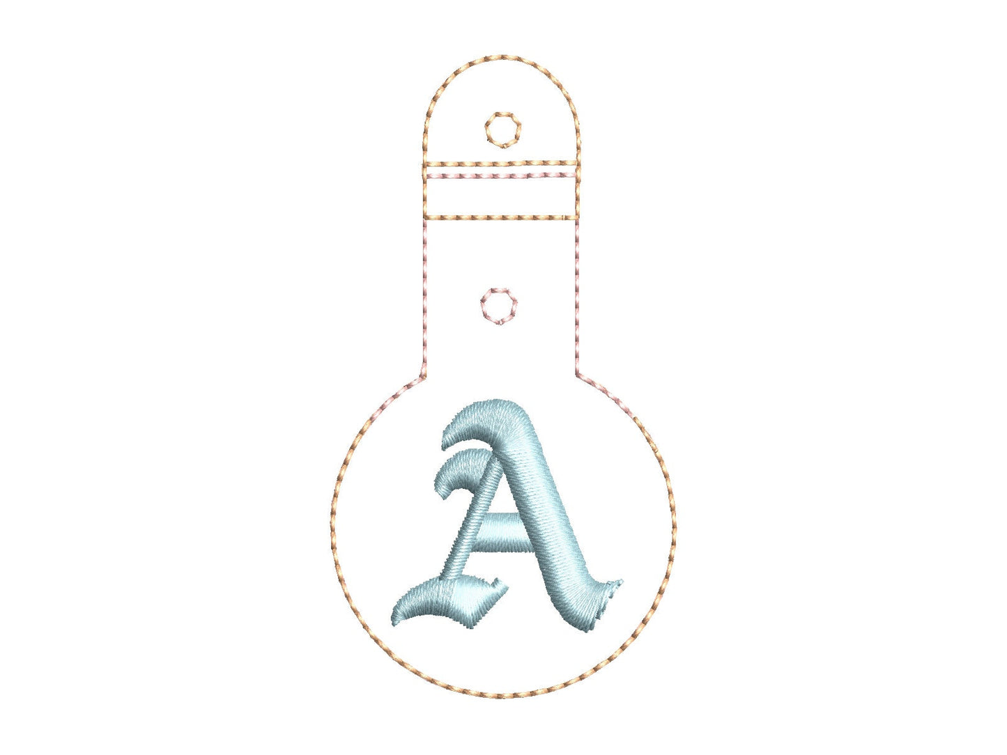 Old English Monogram Airtag Cover