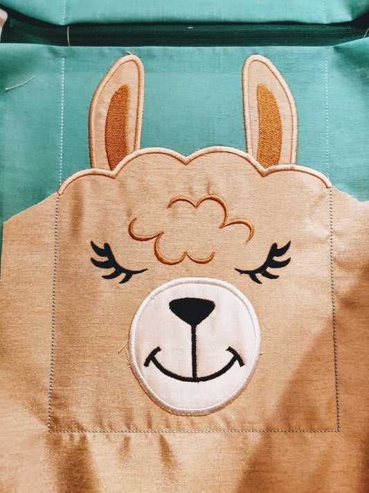 Llama Zipper Bag In The Hoop