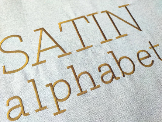 Satin Stitch Classic Block Font