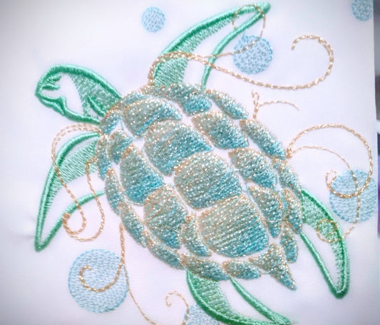 Iridescent 2-Color Tribal Turtle