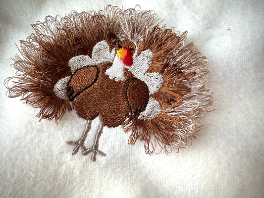 Mini Fringed Thanksgiving Turkey