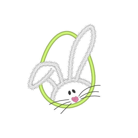 Peeking Bunny in Egg