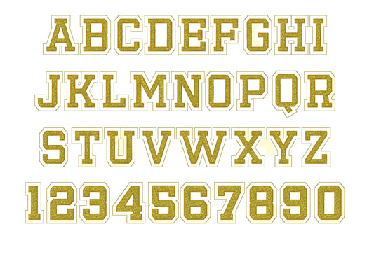 Best Faux Chenille Glitter HTV vinyl Font