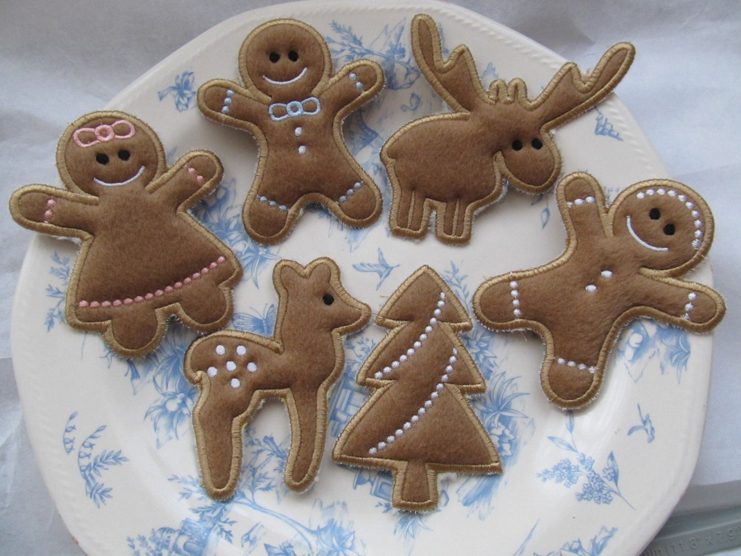 Cute Christmas Gingerbread Man Set