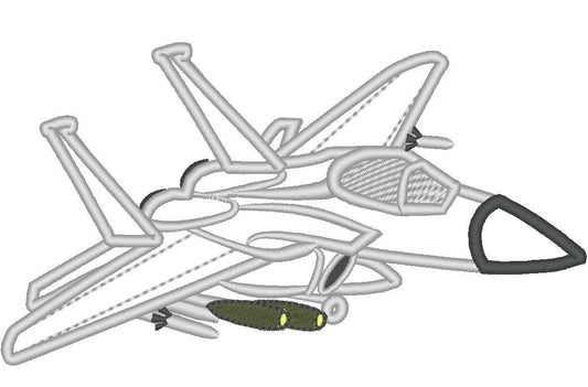 Fighter F15 Airplane Applique