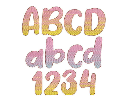 Sweet Iridescent Ombre Font