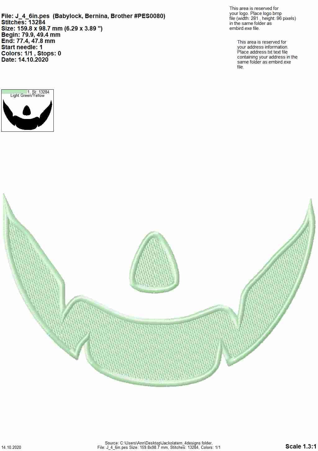 Facemask Jack-o-Lantern Pumpkin