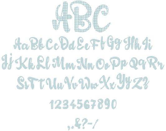 Checkered Plaid 2-Color Font