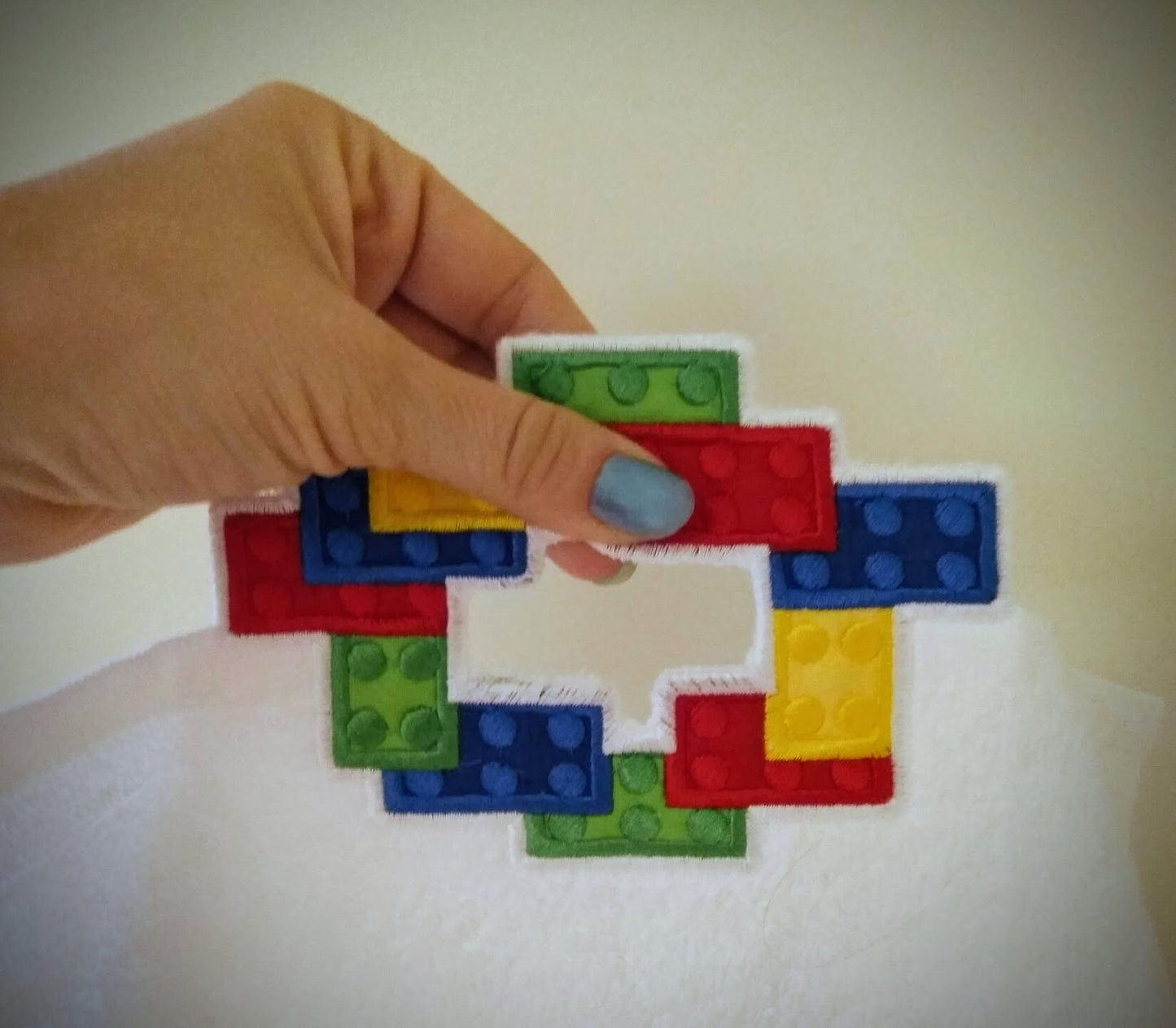 Blocks Bricks Towel Hanging Loop Topper