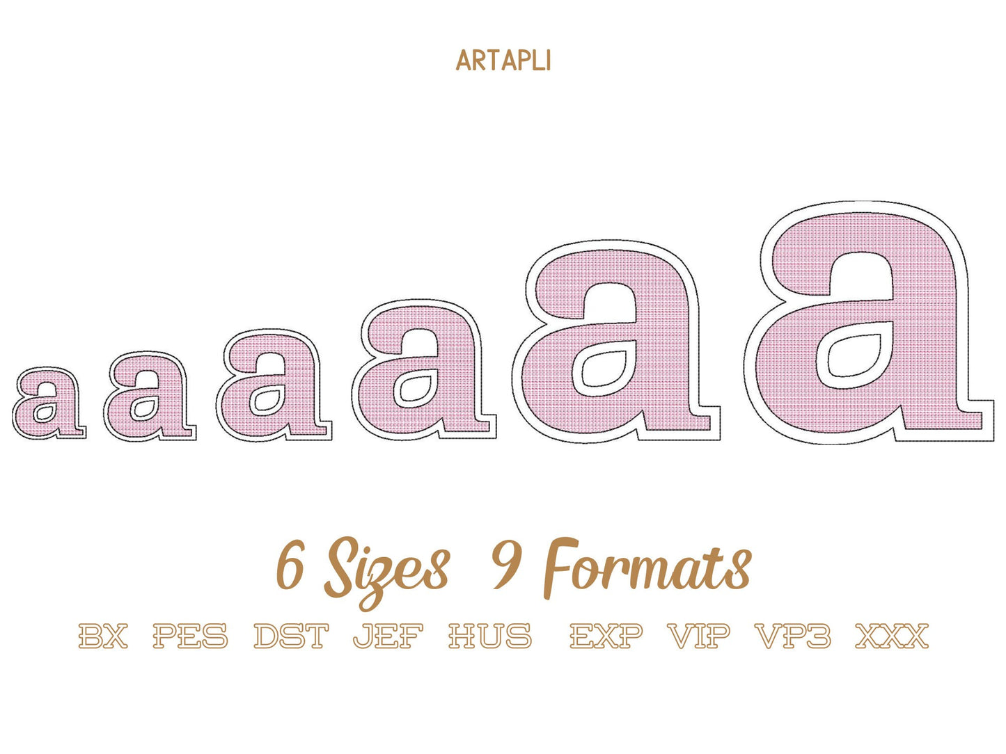 Golden Light Stitch Block Sheriff Font