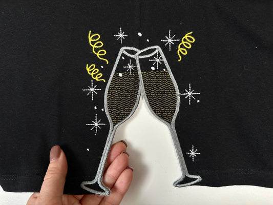 Champagne Cheers Split Side Seam