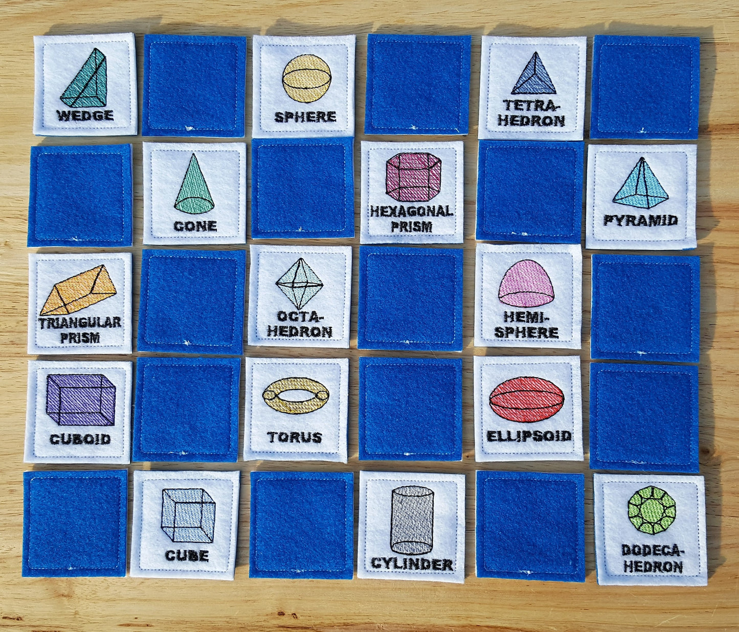 Smart Kids Memory Game Geometric Shapes