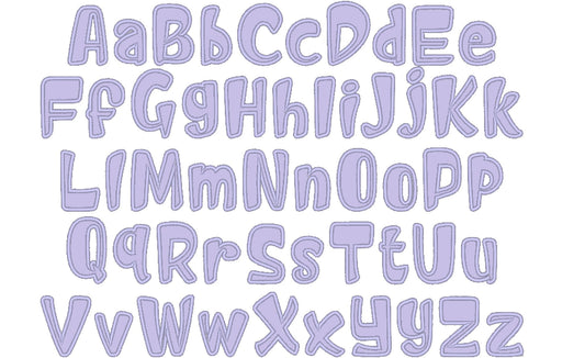 Kids Wild Things Funny Font Applique