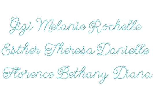 Quick Light Chain Stitch Script Handwritten Mini Font