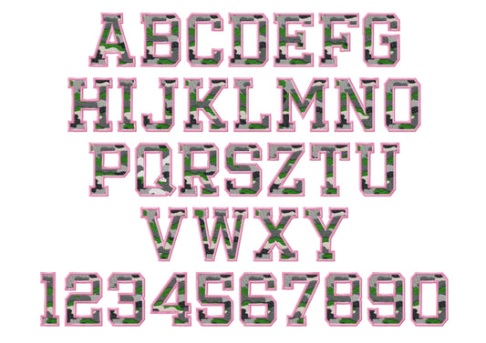 Varsity Camouflage Camo Font