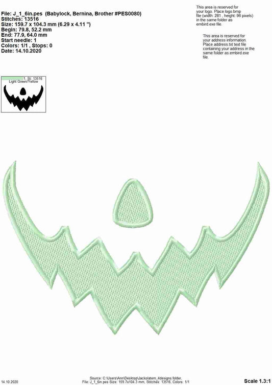 Facemask Jack-o-Lantern Pumpkin