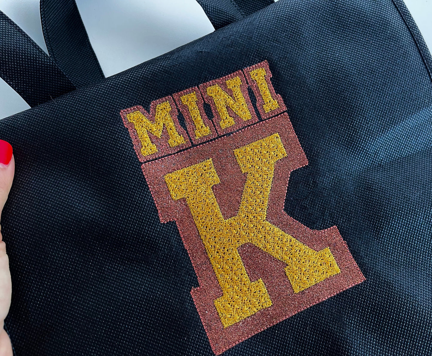 Glitter HTV Vinyl Narrow Athletic Font