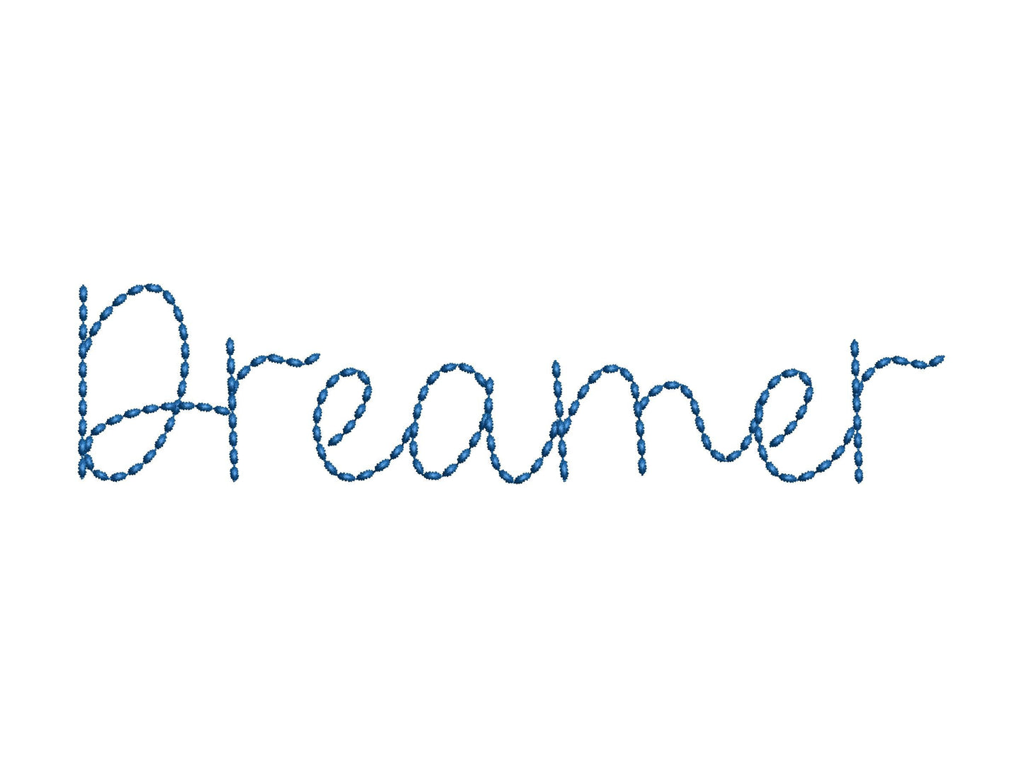 Sweetcake Script Font Hand Stitch Effect