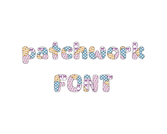 Patchwork Patterned Awesome Font