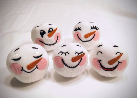 Snowman Face Snowball ITH