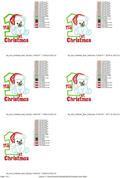 My 1st Christmas Teddy Bear