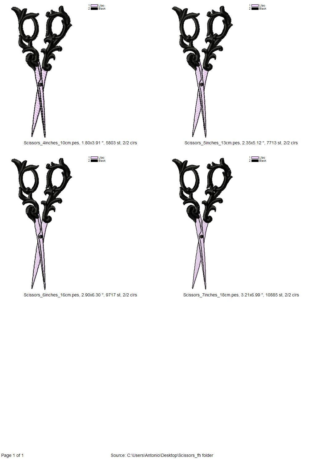 Scissors for Hairstylist or Seamstress