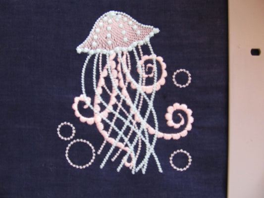 Magic Jellyfish Glow in the dark special thread machine embroidery designs