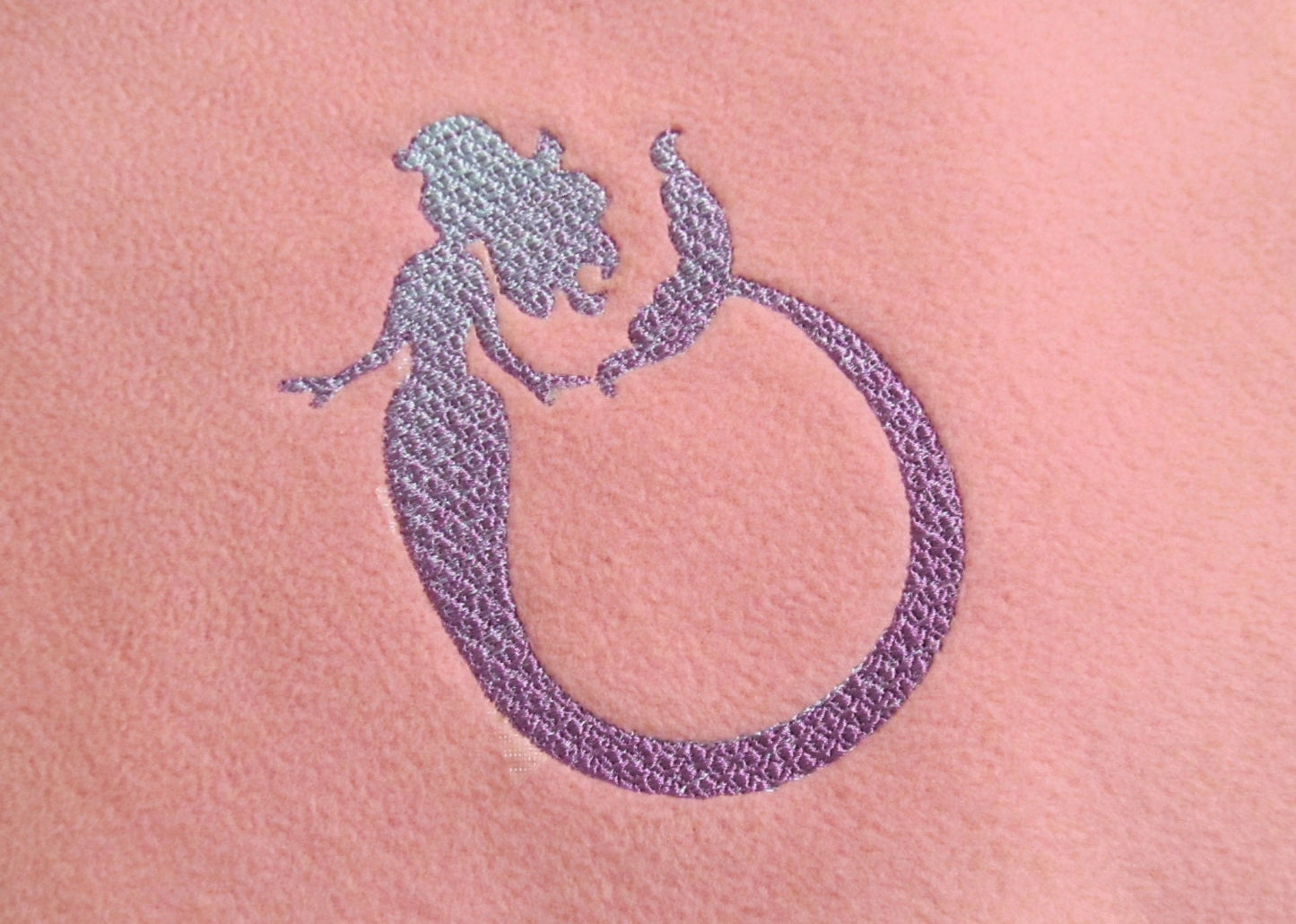 Iridescent 2 color Mermaid Embroidery designs 4x4 – Embroidery Font 2.5" 3" 3.5" 4" 4.5" 5" | BX PES DST JEF | Artapli