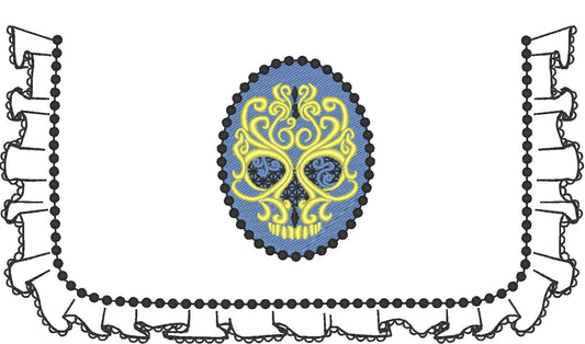 Lace Cameo Embroidery to Make a Pouch – Instant Download | Artapli