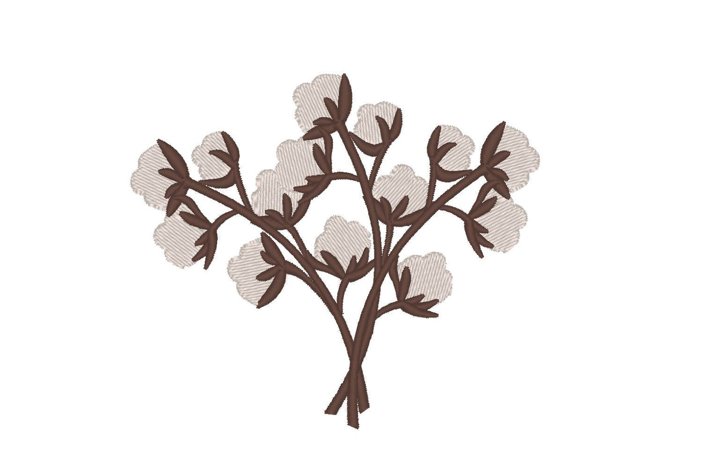 Cotton Flower Branches Wreath - image 1