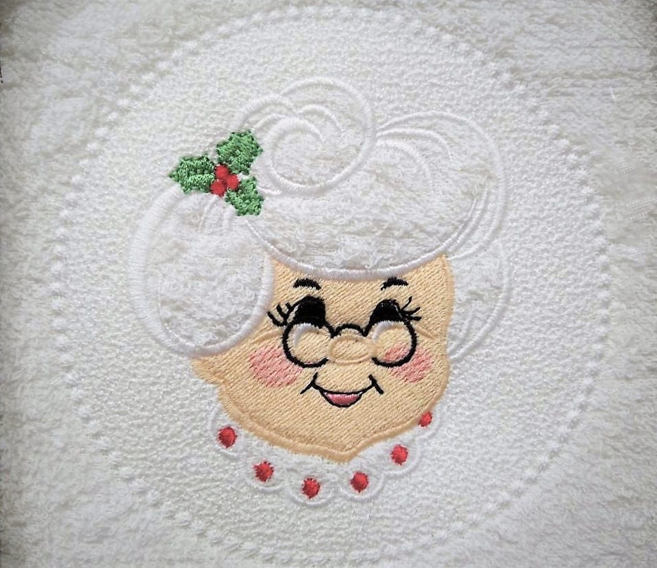 Embossed Mrs Santa Claus - image 1