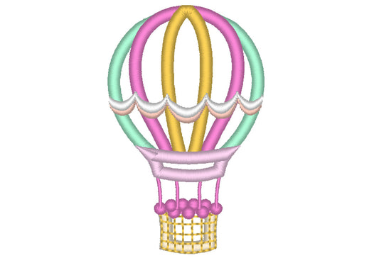 Hot Air Balloon Applique – Instant Download | Artapli