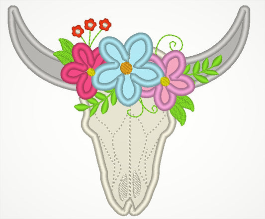 Cow Bull skull Antlers